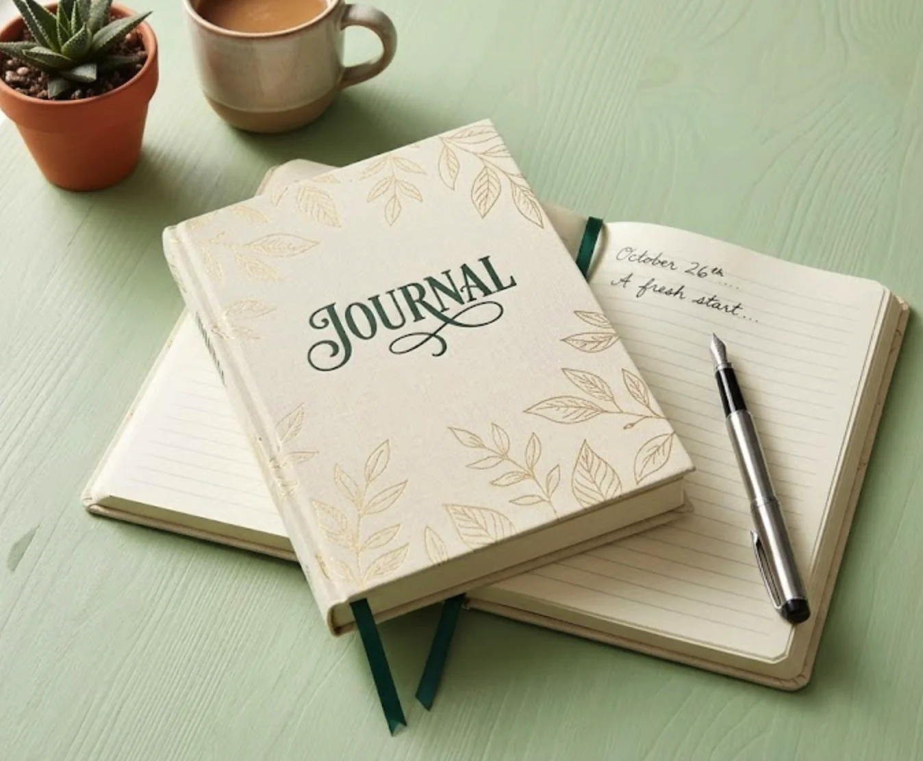 Daily journaling habit illustration